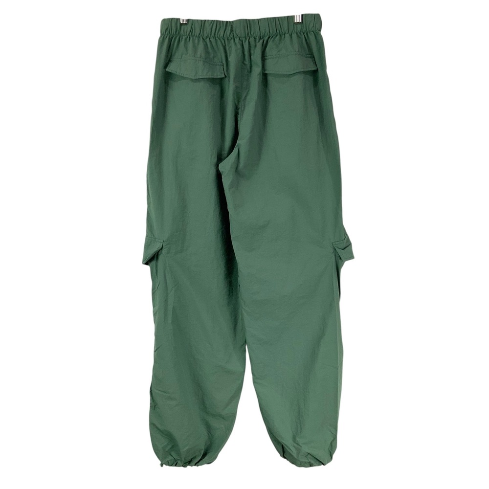 WILO The Label Green Nylon Cargo Pants Elastic Waist Jogger Bottoms Womens M - Picture 3 of 6